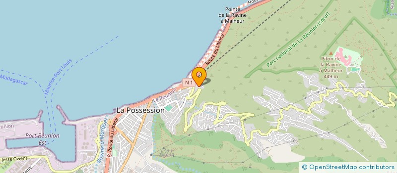 localisation de l'entreprise TECHNI RUN AUTO à LA POSSESSION