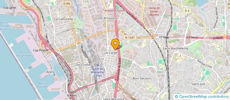 localisation de l'entreprise TECHNI SCENE à MARSEILLE
