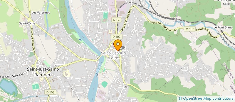 localisation de l'entreprise TECHNI'SCENE  SAINT-JUST-SAINT-RAMBERT