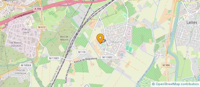 localisation de l'entreprise TECHNI SERVICE à LATTES