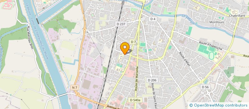 localisation de l'entreprise TECHNI SERVICE HABITAT à MONTELIMAR
