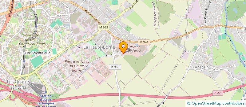 localisation de l'entreprise TECHNI-SERVICES à VILLENEUVE-D'ASCQ