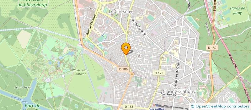 localisation de l'entreprise TECHNI STORES AMENAGEMENT à LE CHESNAY-ROCQUENCOURT