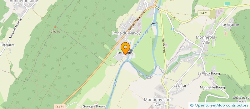 localisation de l'entreprise TECHNI-STRUCTURES  PONT-DU-NAVOY