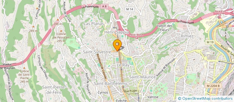 localisation de l'entreprise TECHNI' SUD 06 à NICE
