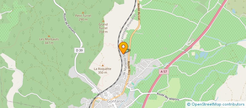 localisation de l'entreprise TECHNI SUD INDUSTRIE  GONFARON