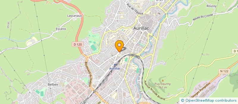 localisation de l'entreprise TECHNI TELE MENAGER à AURILLAC