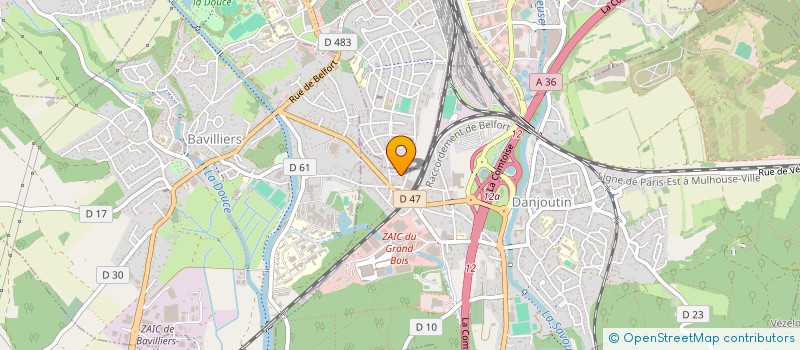localisation de l'entreprise TECHNI'TRAT SARL à DANJOUTIN