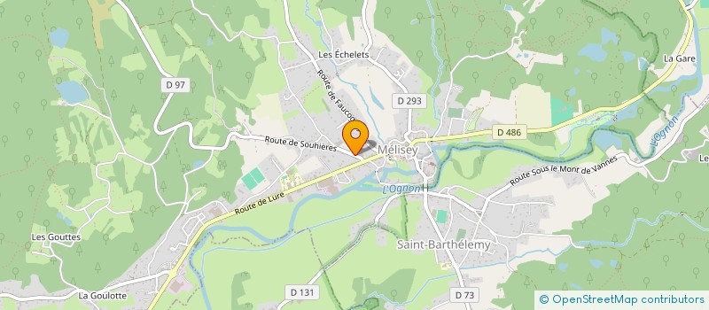 localisation de l'entreprise TECHNI-USINAGE à MELISEY