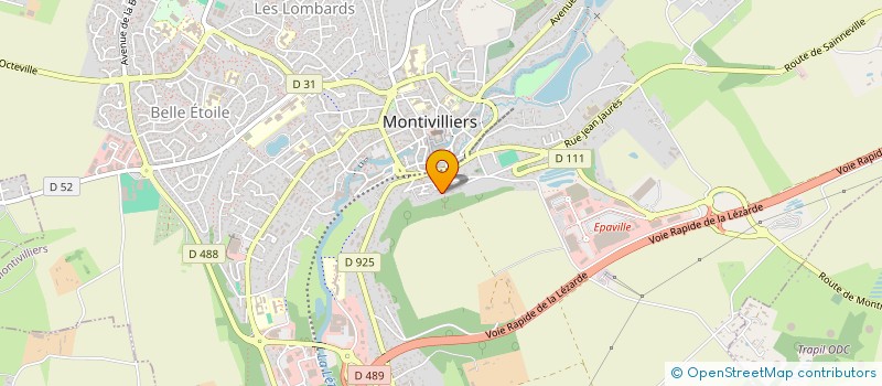 localisation de l'entreprise TECHNI-VERRES à MONTIVILLIERS