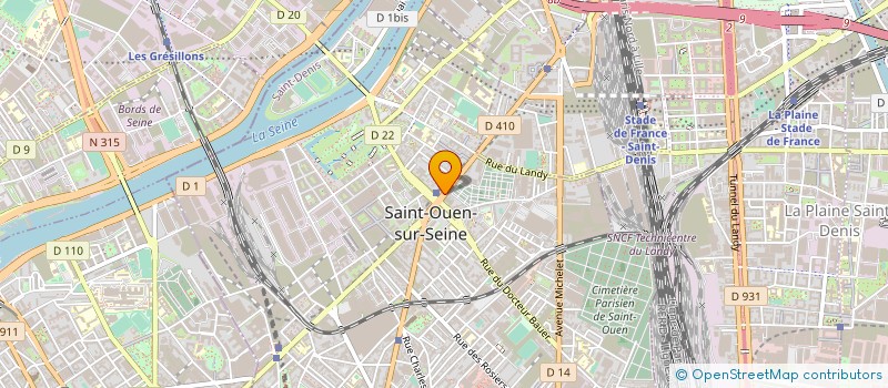 localisation de l'entreprise TECHNI VIDEO à SAINT-OUEN-SUR-SEINE
