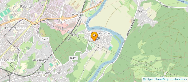 localisation de l'entreprise TECHNI VISION à CHALEZEULE