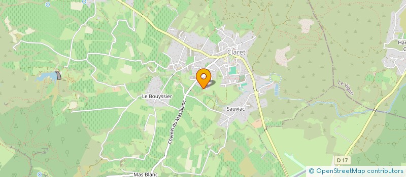 localisation de l'entreprise TECHNIBAT à CLARET