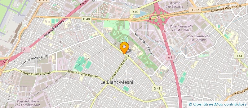 localisation de l'entreprise TECHNIBAT à LE BLANC-MESNIL
