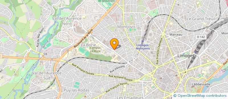 localisation de l'entreprise TECHNIBAT DU LIMOUSIN à LIMOGES