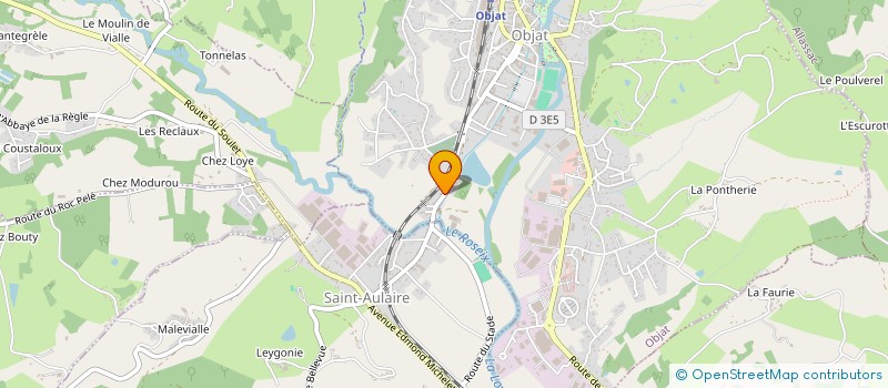 localisation de l'entreprise TECHNIBAT ENERGIE  OBJAT