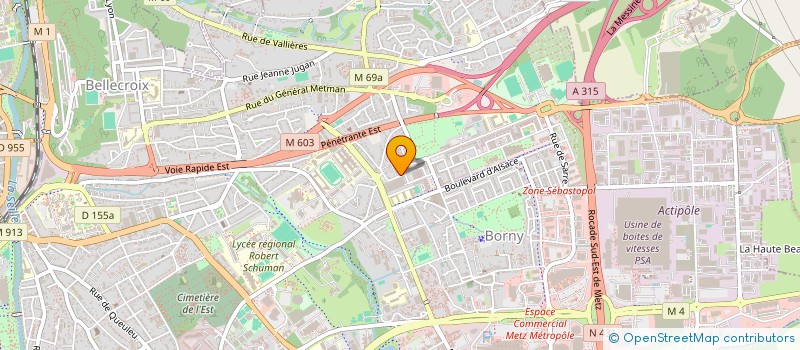 localisation de l'entreprise TECHNIBAT SARL à METZ