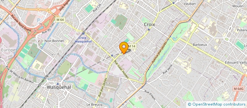 localisation de l'entreprise TECHNIBATNORD  CROIX