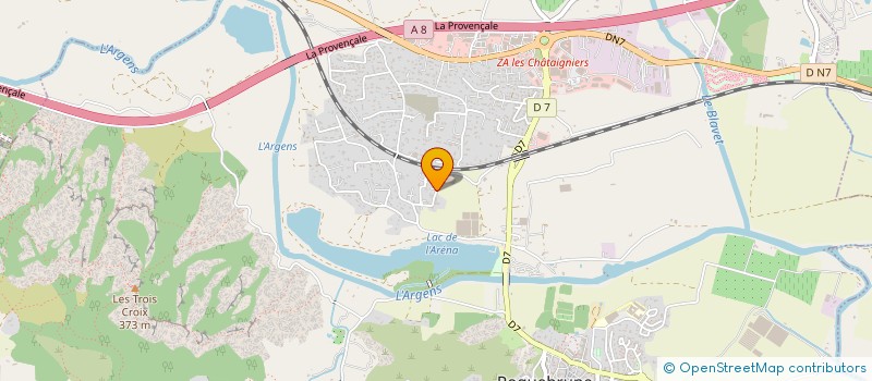 localisation de l'entreprise TECHNIBIKE  ROQUEBRUNE-SUR-ARGENS