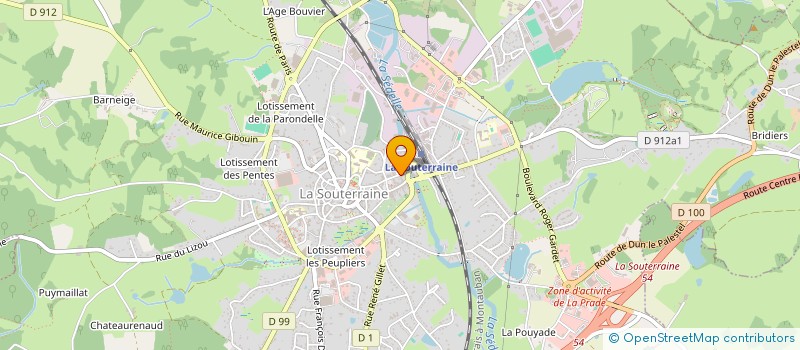 localisation de l'entreprise TECHNIC 2 ROUES à LA SOUTERRAINE