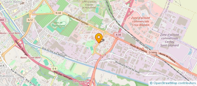 localisation de l'entreprise TECHNIC'ASSISTANCE à REIMS