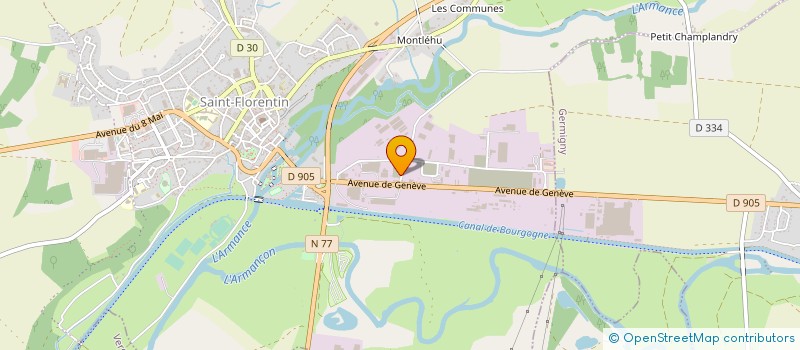 localisation de l'entreprise TECHNIC AUTO  SAINT-FLORENTIN