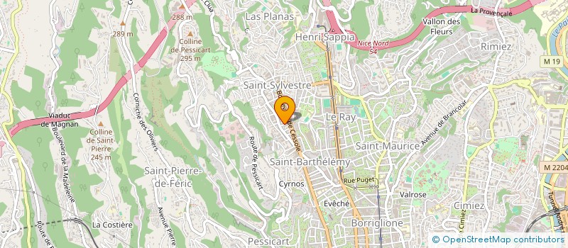 localisation de l'entreprise TECHNIC AUTOMOBILE à NICE