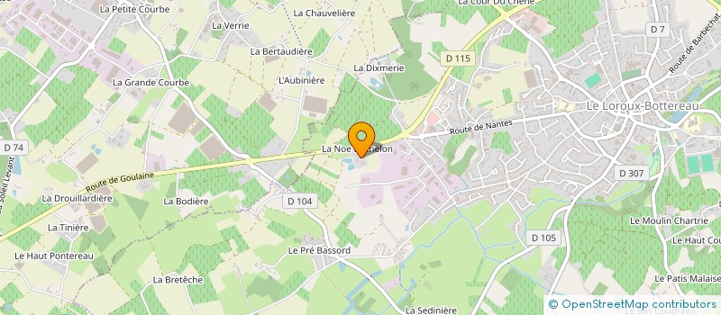 localisation de l'entreprise TECHNIC AUTOS SERVICES à LE LOROUX-BOTTEREAU
