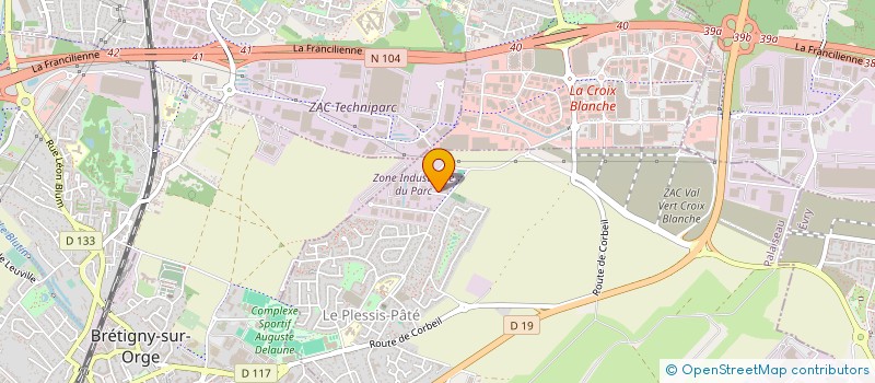 localisation de l'entreprise TECHNIC BAIE à LE PLESSIS-PATE