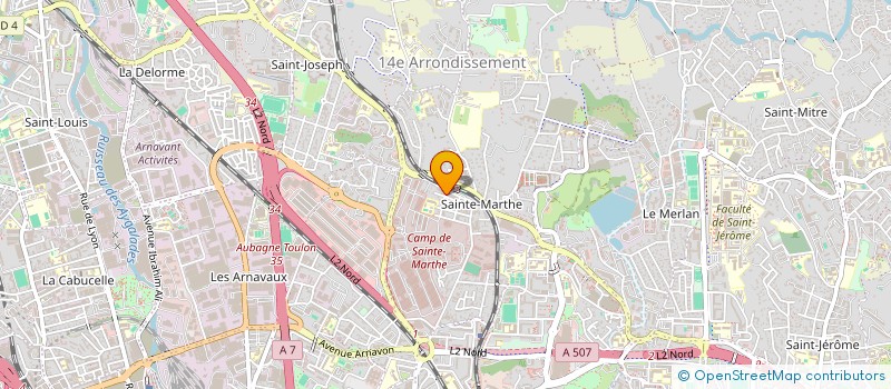 localisation de l'entreprise TECHNIC BAT à MARSEILLE