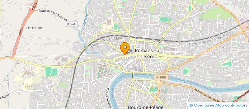 localisation de l'entreprise TECHNIC BURO à ROMANS-SUR-ISERE