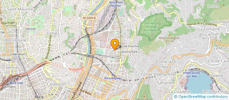 localisation de l'entreprise TECHNIC CHAUFFAGE CLIMATISATION à NICE