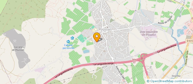 localisation de l'entreprise TECHNIC CLOTURES MONTPELLIER  POUSSAN