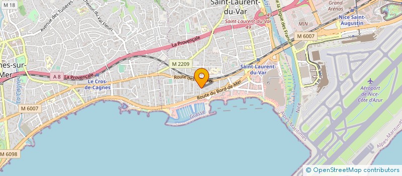 localisation de l'entreprise TECHNIC COTE D'AZUR à SAINT-LAURENT-DU-VAR