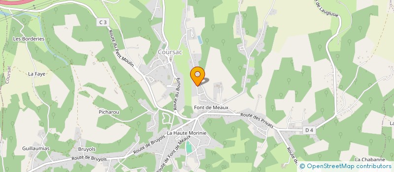 localisation de l'entreprise TECHNIC DEPANN SERVICE 24  COURSAC