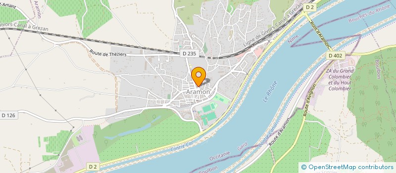 localisation de l'entreprise TECHNIC'DEPANNAGE  ARAMON