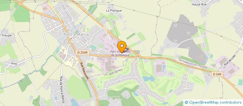 localisation de l'entreprise TECHNIC DIFFUSION à PONT-A-MARCQ