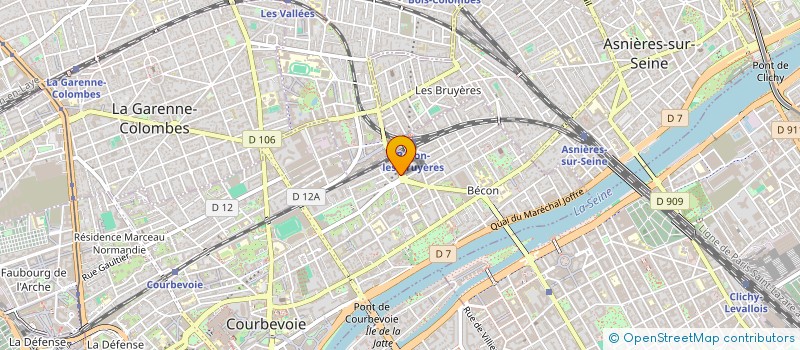 localisation de l'entreprise TECHNIC DIFFUSION FRANCAISE à COURBEVOIE