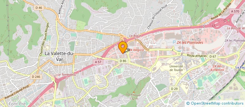 localisation de l'entreprise TECHNIC' EAU  LA VALETTE-DU-VAR