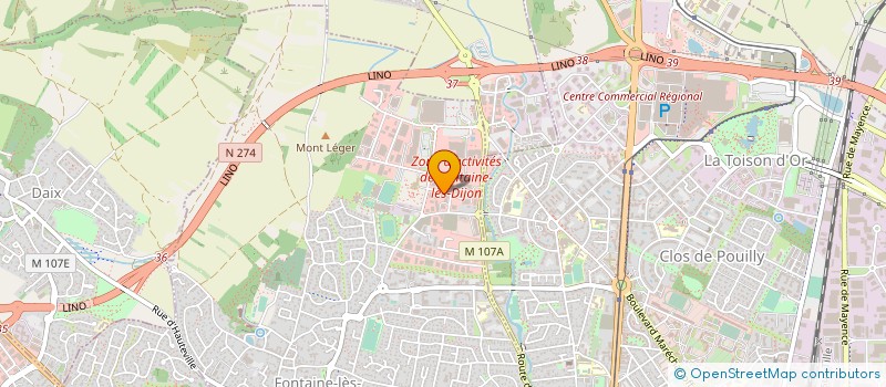 localisation de l'entreprise TECHNIC ELEC à FONTAINE-LES-DIJON