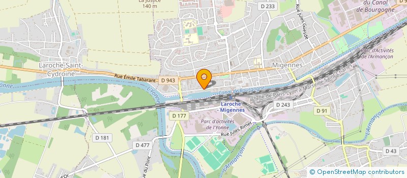 localisation de l'entreprise TECHNIC ELECTRIQUE SOC  MIGENNES