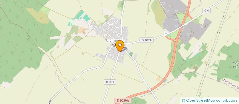 localisation de l'entreprise TECHNIC'EMBAL à SAVIGNY-LE-SEC