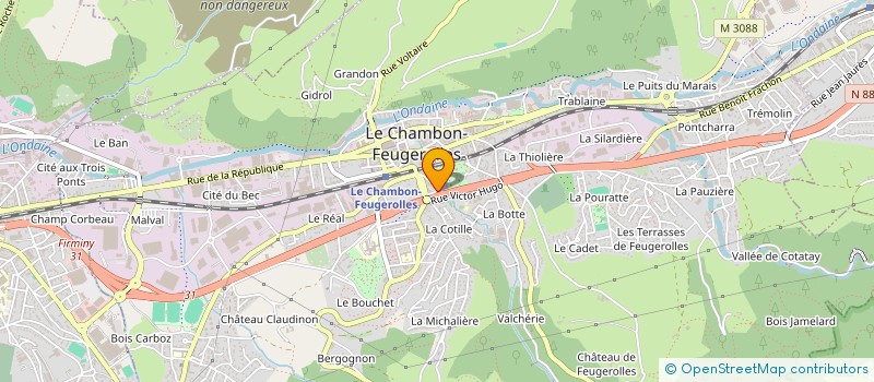 localisation de l'entreprise TECHNIC ENSEIGNES à LE CHAMBON-FEUGEROLLES