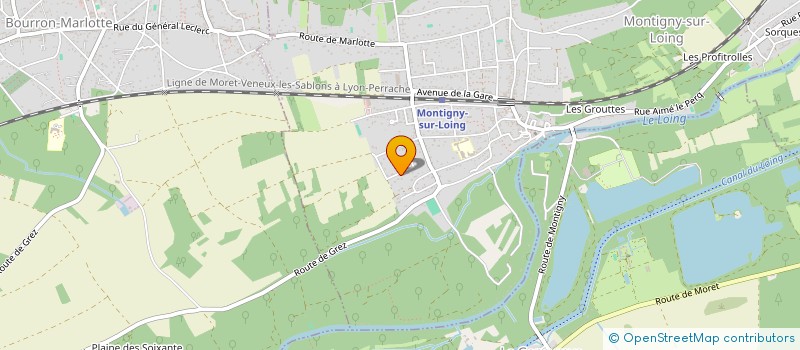 localisation de l'entreprise TECHNIC'EVENEMENT à MONTIGNY-SUR-LOING