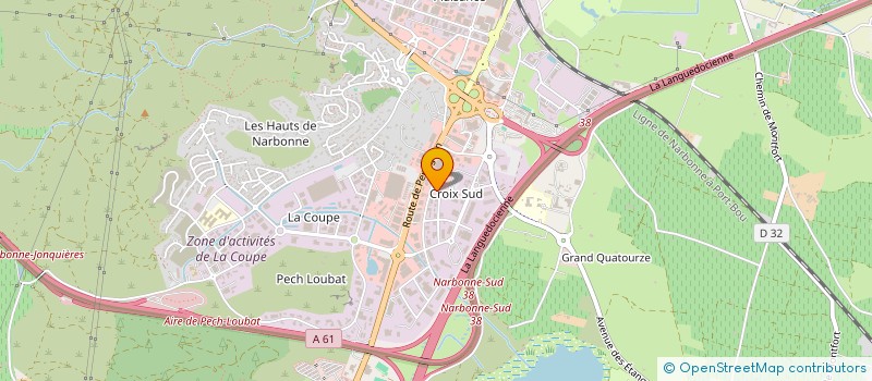 localisation de l'entreprise TECHNIC FACADES  NARBONNE