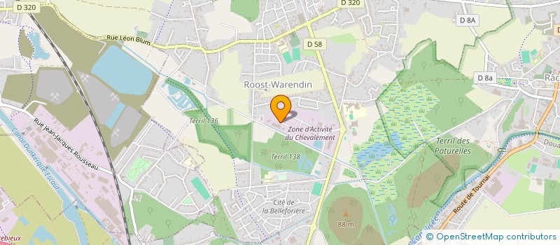 localisation de l'entreprise TECHNIC HABITAT à ROOST-WARENDIN