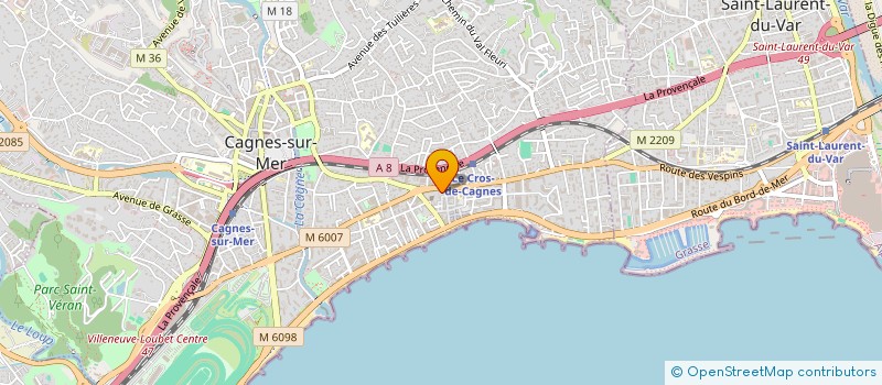 localisation de l'entreprise TECHNIC'HOME à CAGNES-SUR-MER