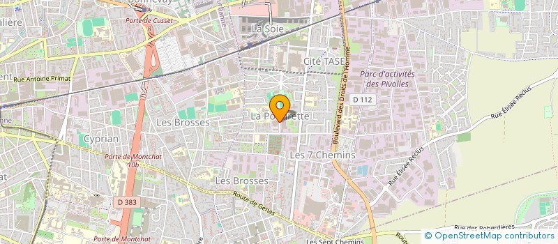 localisation de l'entreprise TECHNIC LACKAUTO  VAULX-EN-VELIN