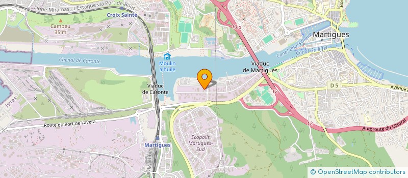localisation de l'entreprise TECHNIC MARINE à MARTIGUES