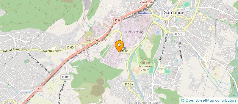 localisation de l'entreprise TECHNIC MARINE ENGINEERING (TME)  GARDANNE